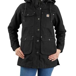 Carhartt Women's Loose Fit Duck Coat Black XXL
